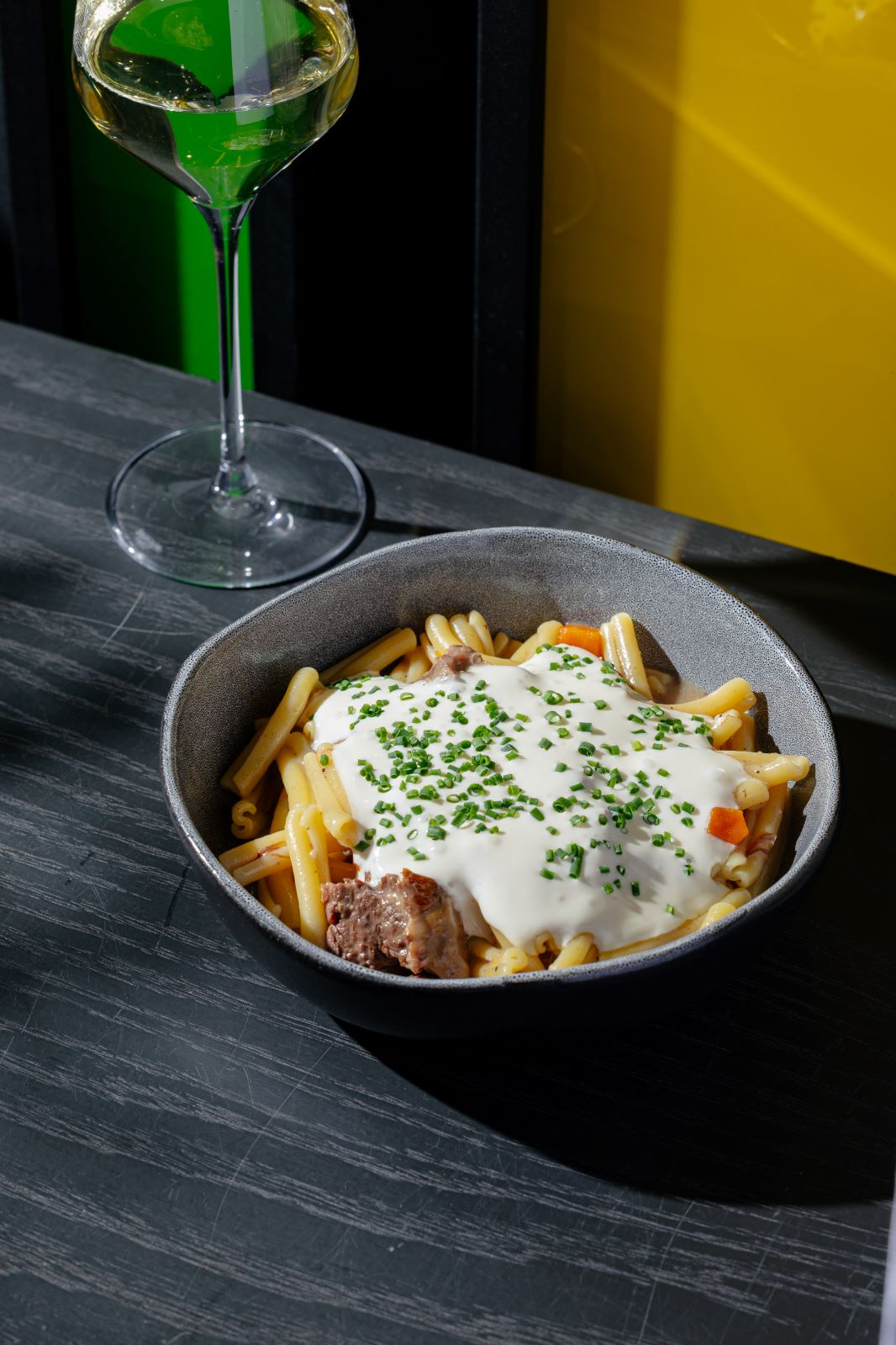 Казаречче с томлёной мраморной говядиной